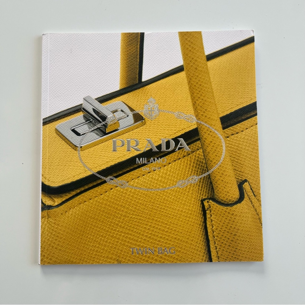 Prada Book Saffiano Cuir Bag / Coffee Table Display Fashion Catalog